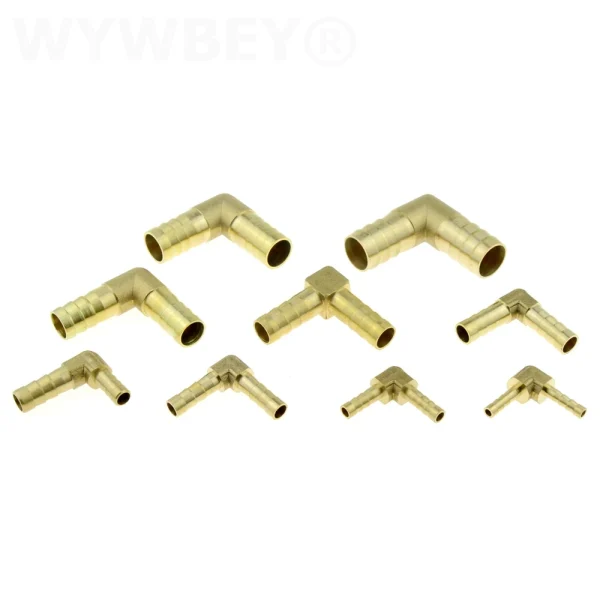 Tee hose barb Y hose barb, 4 Way Brass Hose Connector Splicer Barb Pipe Fitting ，Tail Pneumatic Air Water Hose Coupler Adapter - Image 4