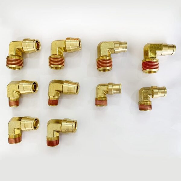 Push to connect fittings dot air brake fitting,D.O.T. Brass Fitting 90 Degree Male Elbow - Image 2