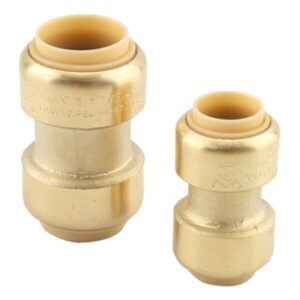 1/2 Inch Push To Connect Straight Coupling Connector for PEX, Copper, CPVC Pipe, no lead Brass Plumbing Fitting
