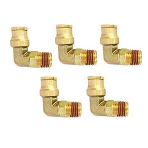 Push to connect fittings dot air brake fitting,D.O.T. Brass Fitting 90 Degree Male Elbow