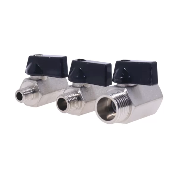 Mini Brass Ball Valve 1/2, 1/4", 1/8" BSP Male To Female Air Compressor Valves - Image 6