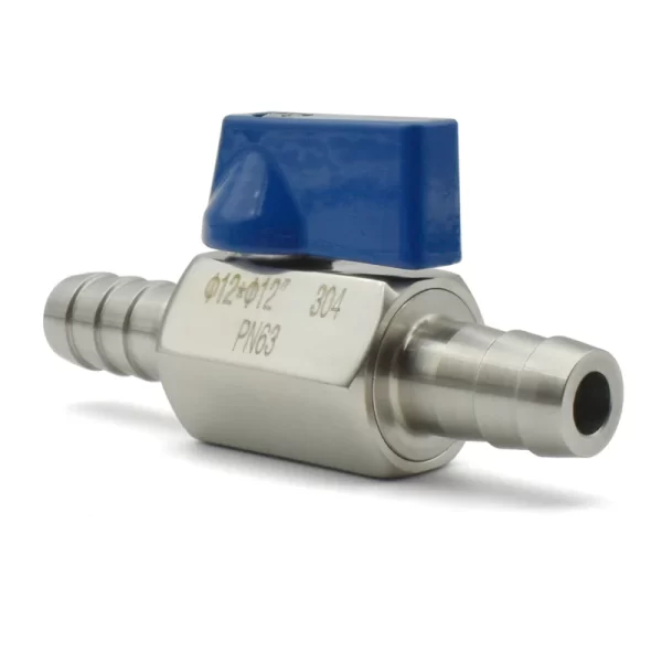 Hose Barb Mini Ball Valve Sanitary Grade 304 Stainless Steel Hose Hose Skin Joint Micro-valve - Image 4