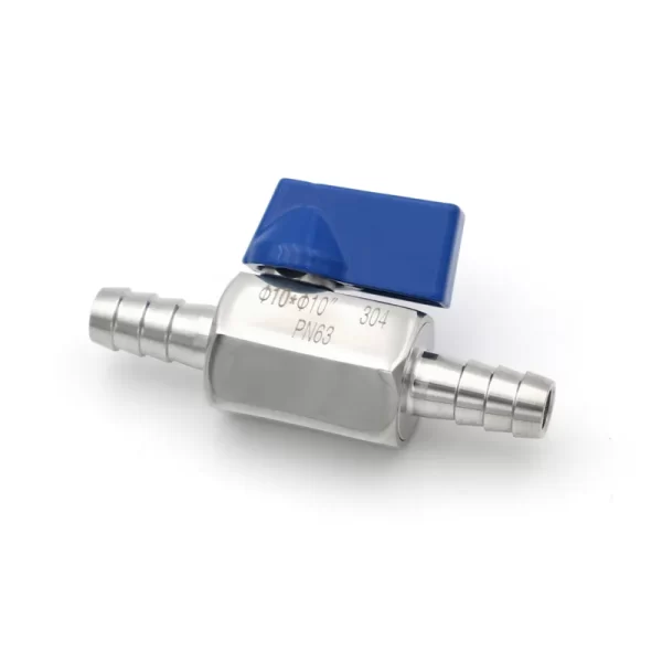 Sanitary Stainless Steel 304 Mini Ball Valve 7mm 8mm 10mm 12mm Hose Barb - Image 3