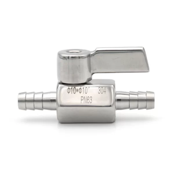 Sanitary Stainless Steel 304 Mini Ball Valve 7mm 8mm 10mm 12mm Hose Barb - Image 6